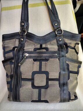 Nine West  Canvas Big Tote Handbag